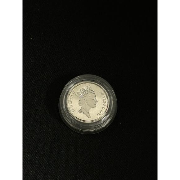 1986 Great Britain Silver PiedFort Proof 1 Pound  .925 Mint Box - Picture 5 of 5